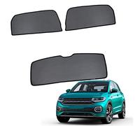 GCcv Tendine Parasole Auto Bambini Parasole per Finestrini Laterali per T-Cross 2018-2023 Tendine Parasole Protezione UV Tende Magnetiche Nero,Rear-Window+Back-windscreen-3PCS