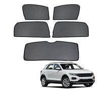 GCcv Tendine Parasole Auto Bambini Parasole per Finestrini Laterali per T-ROC 2017-2022 Tendine Parasole Protezione UV Tende Magnetiche Nero,5PCS