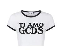 GCDS - T-shirt Ti Amo Outline - - Tops - Donna - Bianco - S