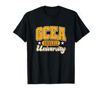 GCEA Ukulele Player Divertente Musica Studente College Style Maglietta