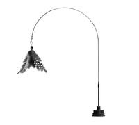 Gcerfby Bacchetta Teaser per Gatti, Attacco A, 100 Cm, Bacchetta Teaser per Gatti con Campana, Giocattolo Interattivo Indistruttibile per Gatini, Gioco E dalla Noia, per Gatini E Adul