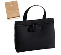 Gcerfby Borsa Portavalori Con Lucchetto,Borsellino Ergonomico Per Contanti Con Lucchetto A Tre Cifre - Porta Soldi Organizzatore,Per Conservare Contanti Chiavi Gioielli Passaporto Documenti Libretti