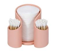 Gcerfby Qtips Holder Dispenser, Vanity Makeup Organizer, 11x9x7 Cm, Dispenser Per Tazze Da Bagno D-ental Floss, Per Il Bagno, Organizer Per Batuffoli Di Cotone, Bicchieri Di Carta, Filo Interdentale