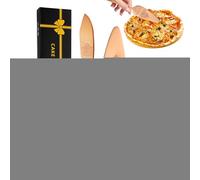 Gcerfby Set di stampini per torte e paletta per torte per uso domestico, utensili per tagliare in acciaio inossidabile - Taglierina decorativa per torta nuziale e spatola per torta - Spatola per
