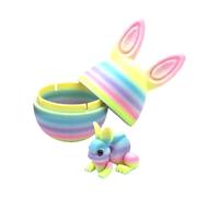 Gcerfby Uova Pasquali Riempite,Gradiente Interattivo Stampato in 3D | Giocattoli a Forma di Coniglio e Uova per Decorazione della Casa | per Decorazione Interni Casa Tavolo Sala da Pranzo Festa dei