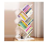 GCGC Libreria Di Alberi A 6 Livelli, Scaffale Di Stoccaggio Del Display Ad Angolo, Scaffali Degli Organizzatori Di Libri For La Camera Da Letto For La Camera Da Letto (include Solo Scaffale)(White)