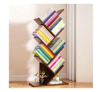 GCGC Libreria Di Alberi A 6 Livelli, Scaffale Di Stoccaggio Del Display Ad Angolo, Scaffali Degli Organizzatori Di Libri For La Camera Da Letto For La Camera Da Letto (include Solo Scaffale)(Brown)