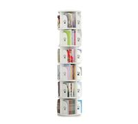 GCGC Libreria Girevole, Scaffale Girevole Angolare A 2/3/4/5/6 Livelli, Scaffale Con Supporto Da Pavimento For Asilo, Camera Da Letto, Soggiorno (include Solo Libreria)(6 Tier-50x50x190cm)