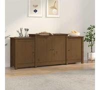 GCHDHAPB Armadietti e contenitori, Buffet & Credenze-Credenza Marrone 164x37x68 cm Legno massello di pino