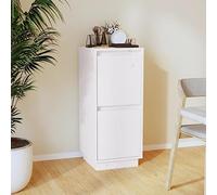 GCHDHAPB Armadietti e contenitori, buffet e credenze-credenza-credenza-bianco 31,5x34x75 cm legno massello pino