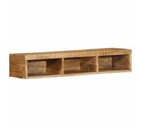 GCHDHAPB Home-Armadi e stoccaggio,Armadi e rack di archiviazione multimediali,Mobile TV a parete 100x30x19 cm in legno massello grezzo mango