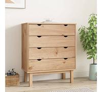GCHDHAPB Home Armadi e stoccaggio, cassettiera, armadio con cassetti OTTA 76,5 x 39,5 x 90 cm in legno massello di pino