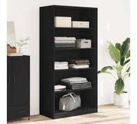 GCHDHAPB Home-Armadi & Storage,Armadi & Armadi,Armadio Nero 100x50x200 cm Legno Ingegnerizzato
