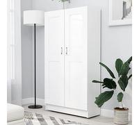 GCHDHAPB Home-Scaffalatura, Librerie e Mensole, Armadietto Libro Bianco 82.5x30.5x150 cm Legno Ingegnerizzato