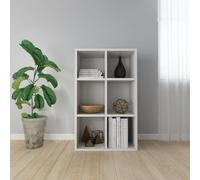 GCHDHAPB Home-Shelving, librerie e mensole in piedi, libreria/credenza laccato bianco lucido 66 x 30 x 98 cm in legno ingegnerizzato