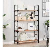 GCHDHAPB Home-Shelving, Mensole da parete e sporgenze, mensole galleggianti 4 pezzi 80x30x2 cm finitura ad olio in legno massello di acacia