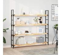 GCHDHAPB Home-Shelving, Mensole e mensole da parete, 3 pezzi, 120 x 20 x 4 cm, in legno massello di acacia non trattato