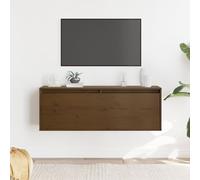 GCHDHAPB Home-Shelving, Mensole e mensole da parete, pensile marrone miele 100 x 30 x 35 cm in legno massello di pino