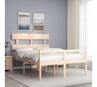 GCHDHAPB Letti & Accessori, Letti & Telaio del letto-Letto Senior senza Materasso Piccolo Matrimoniale In Legno Massello