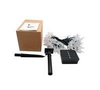 GCHNow Ruiziliang la stringa solare 4pcs/lot illumina la decorazione esterna del pentagramma del LED illumina le luci colorate della stringa principale stella di giorno di Natale(20LED Colorful)