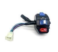 GCLANXI 1 paio di interruttori di controllo del manubrio sinistro e destro, clacson, indicatori di direzione 12 V for scooter Gy6 50 cc 125 cc 150 cc, ciclomotori e bici elettriche.(Blue)
