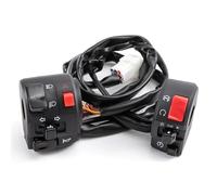 GCLANXI 2X Interruttore di controllo for motocicletta for pulsante clacson manubrio Indicatore di direzione Fendinebbia for Kawasaki Ninja ZX6R ZX10R Suzuki GSXR600