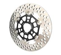 GCLANXI Disco freno flottante universale in lega di alluminio CNC for moto, passo 220 mm, 57 mm, for scooter e moto sportive(New Black)