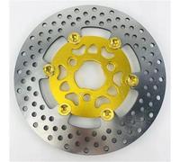 GCLANXI Disco freno flottante universale in lega di alluminio CNC for moto, passo 220 mm, 57 mm, for scooter e moto sportive(New Gold)