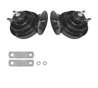 GCLANXI For clacson ad aria compressa universale for auto 12V 24V Kit di allarme elettrico a lumaca for moto, camion, SUV, barche, veicoli(Black 24V 2PCS)