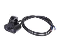 GCLANXI For interruttore di controllo del manubrio della motocicletta in lega di alluminio 12V, doppio pulsante, interruttore dell'altoparlante del lampeggiatore del faro, 2 scelte, 1 pezzo(A2)