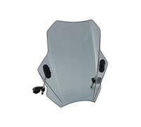 GCLANXI For KAWASAKI for YAMAHA for HONDA for BMW Universale Del Motociclo Parabrezza Parabrezza Coperture Deflettore Dello Schermo Con Staffa(Gray)