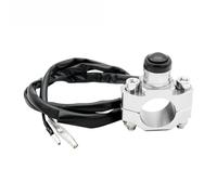 GCLANXI Interruttore di arresto e avviamento del motore universale for moto CNC, interruttore a pulsante momentaneo for Kawasaki KTM Honda Yamaha CRF450 CRF250(Silver)