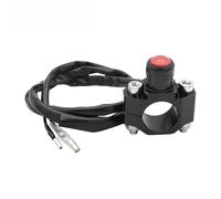 GCLANXI Interruttore di arresto e avviamento del motore universale for moto CNC, interruttore a pulsante momentaneo for Kawasaki KTM Honda Yamaha CRF450 CRF250(Black)