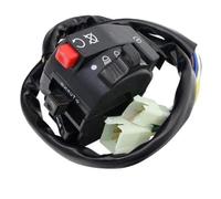 GCLANXI Interruttore di avviamento for manubrio moto, interruttore multifunzione for indicatore di direzione sinistro, clacson, starter, for ATV/Quad da 7/8" 22 mm(With air door)