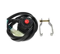 GCLANXI Interruttore di avvio e arresto moto NO/OFF Pulsante clacson Convertitore elettrico comunemente aperto for Yamaha for KTM for Honda for Kawasaki ATV UTV ecc.(Red)