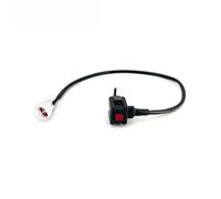 GCLANXI Interruttore di spegnimento del motore della motocicletta Connettore di spegnimento fiamma sul manubrio Pulsante luce ON OFF Universale for HONDA KTM YZF KXF RMZ(Red(OFF))