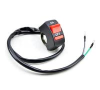 GCLANXI Interruttore di spegnimento fiamma universale for manubrio della motocicletta, pulsante ON/OFF for moto, motore, ATV, bici, DC12V/10A, nero