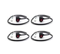 GCLANXI Interruttore di spegnimento momentaneo con blocco di accensione/spegnimento for manubrio della motocicletta, pulsante di arresto for cortocircuito for KAWASAKI KX-F(4 Pcs)