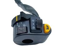 GCLANXI Interruttore manubrio moto da 22 mm for clacson, fari, fendinebbia, indicatori di direzione, ATV, scooter, triciclo, interruttori universali 12 V