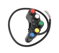 GCLANXI Interruttori universali for manubrio da 22 mm for moto, accessori, interruttore a pulsante a 5 pulsanti for scooter enduro e motocross, ciclomotori