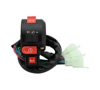 GCLANXI Moto ATV Scooter Start Stop Interruttore Luce Pulsante Indicatore di direzione Luce Tromba Interruttore for 50-250cc 22mm Manubrio Universale