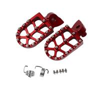 GCLANXI Moto CNC Pedane Pedana Pedali Poggiapiedi for Gas Gas GasGas EC50 EC125 EC200 EC250 EC300 EC 50 125 200 250 300 450 515(Red)