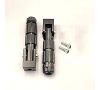 GCLANXI Pedale universale pieghevole CNC for motocicletta, veicolo elettrico, con clip, pedale universale for bicicletta e motocicletta(Pedal Black)