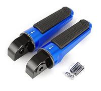 GCLANXI Pedane passeggero posteriori for moto, poggiapiedi, for Yamaha YZF R6 2003-2020 R1 2002-2020 R1M 2020 2019 2018 2017(Blue)