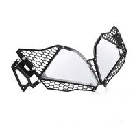 GCLANXI Protezione for fari moto, griglia di protezione for fari anteriori for Suzuki V-Strom 650 XT 2012 2013 2014 2015 2016(B Black)
