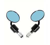 GCLANXI Specchietti for moto Specchietto retrovisore universale in alluminio CNC da 7/8" for specchietto laterale for bici elettrica Honda Street Bike Scooter(Blue Glass)