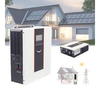 GCLCPAEN Inverter A Onda Sinusoidale Pura,Inverter Fotovoltaico,da 48V CC A 220V,6,2Kw-10,2Kw,Regolatore Mppt Integrato da 120-160A,con Display LCD E Spia Luminosa,Controllo Tramite App,8.2Kw