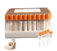 GCLCPAEN Provetta per La Raccolta del Sangue Sottovuoto da Laboratorio,3Ml/5Ml/10Ml,Provetta per Coagulazione,Pressione Negativa Monouso,Aggiunta di Coagulante,per Laboratorio,Animali,100pcs,10ml
