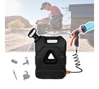 GCLCPAEN Secchio da Campeggio da 21L,Serbatoio d'Acqua Pressurizzato Integrato,con Soffione Doccia,Materiale PE,Calibro Grande,Portatile,per Doccia da Campeggio,Pulizia Animali Domestici,Black