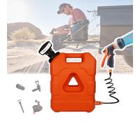 GCLCPAEN Secchio da Campeggio da 21L,Serbatoio d'Acqua Pressurizzato Integrato,con Soffione Doccia,Materiale PE,Calibro Grande,Portatile,per Doccia da Campeggio,Pulizia Animali Domestici,Orange